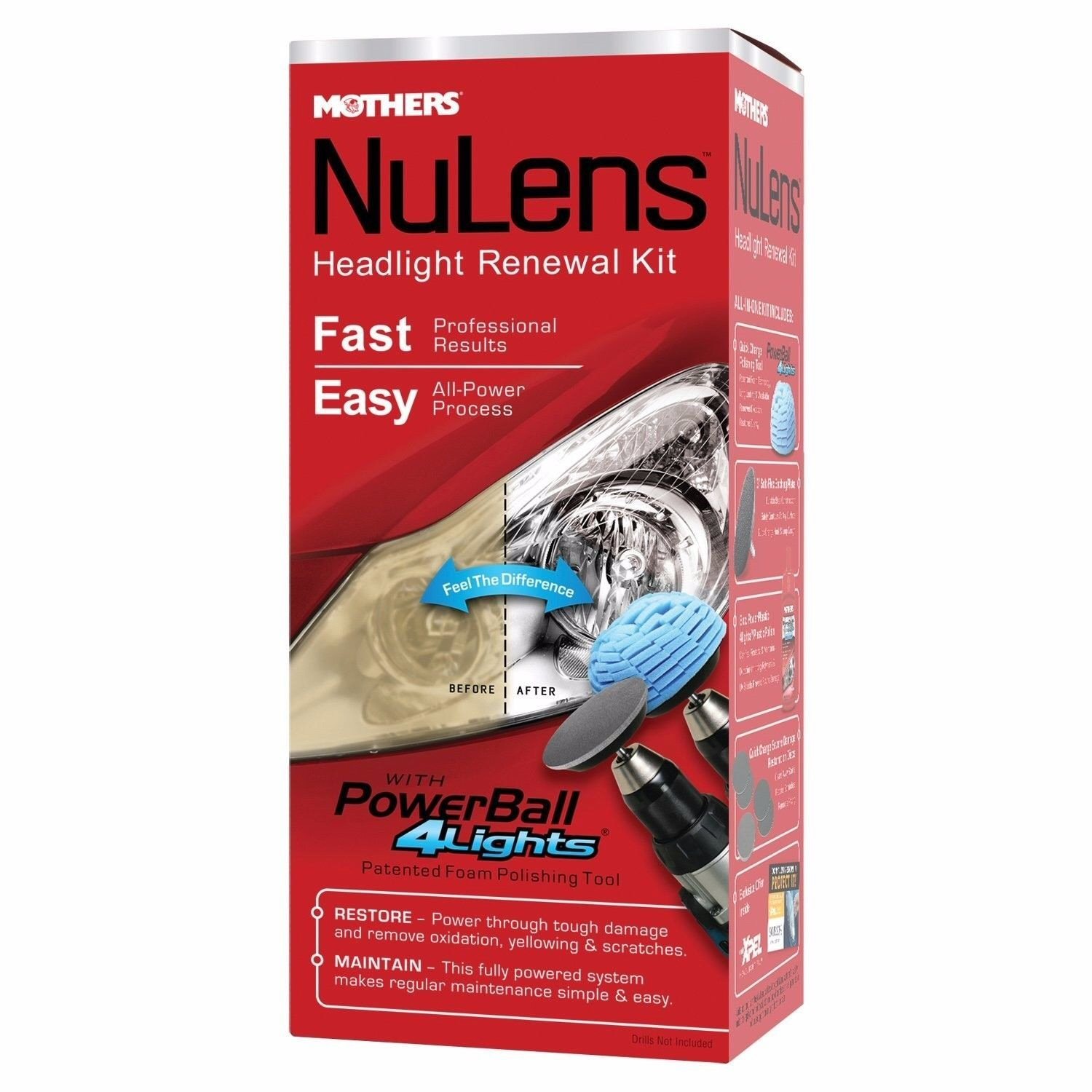 Mothers 07251 NuLens Headlight Restoraton Renewal Kit