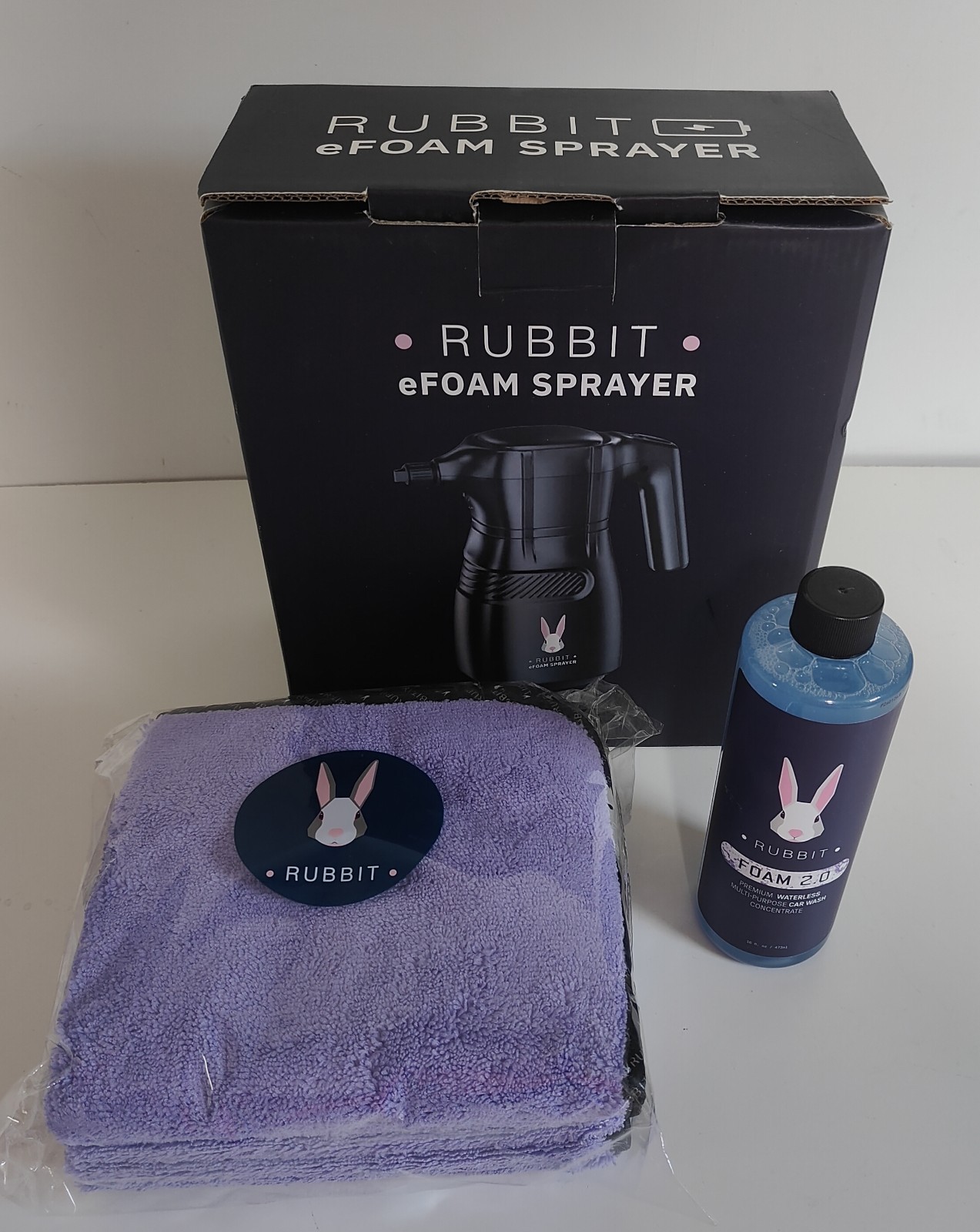 Rubbit Electric foam Spraye Plus Waterless Car Wash Kit