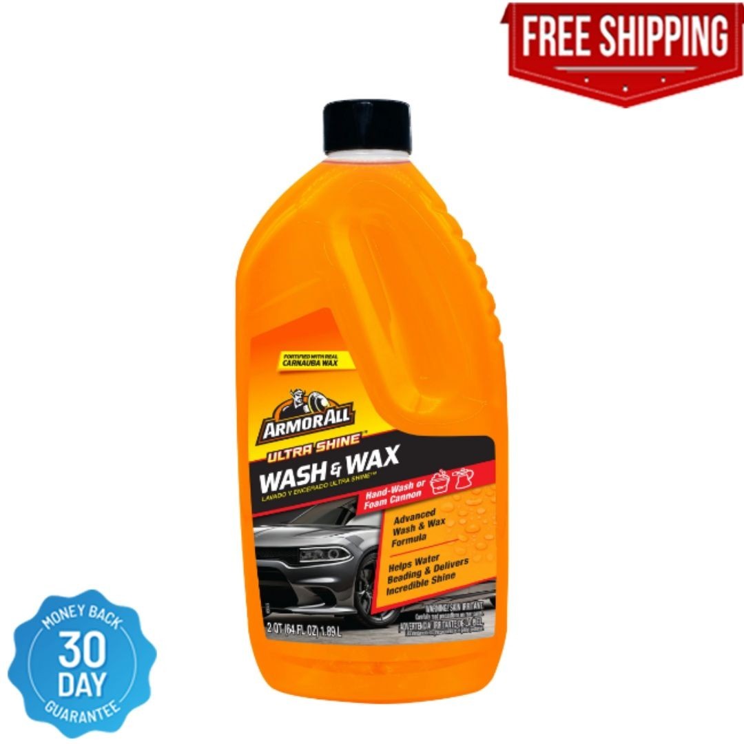 Armor All Ultra Shine Car Wash and Car Wax by Armor All, Cleaning Fluid for Cars