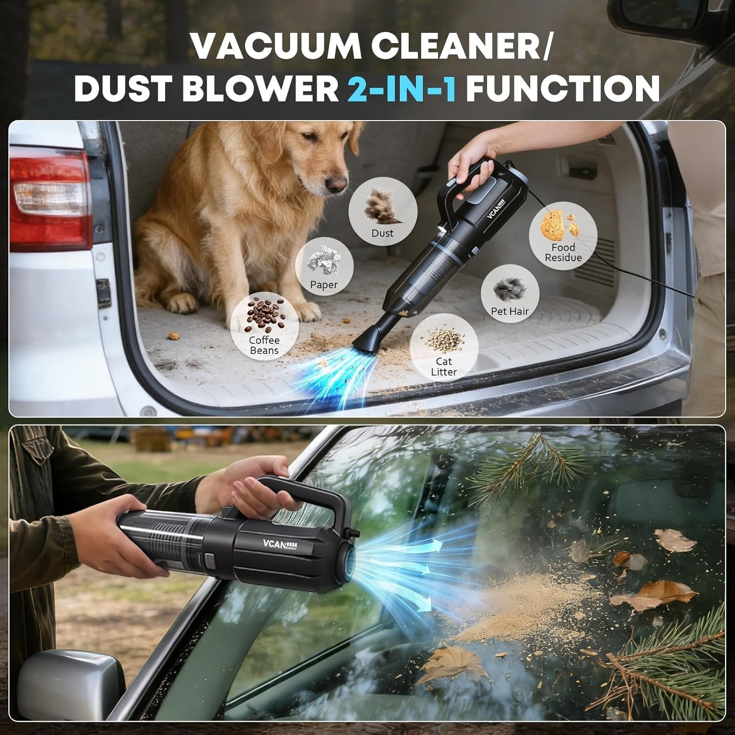 Complete Auto Detailing Kit with Powerful 10000Pa Vacuum Cleaner & Pro Brushes