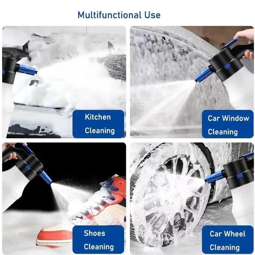 Electric Car Wash Foam Spray Pot Household Hand-held Car Wash Spray Gardening Ai