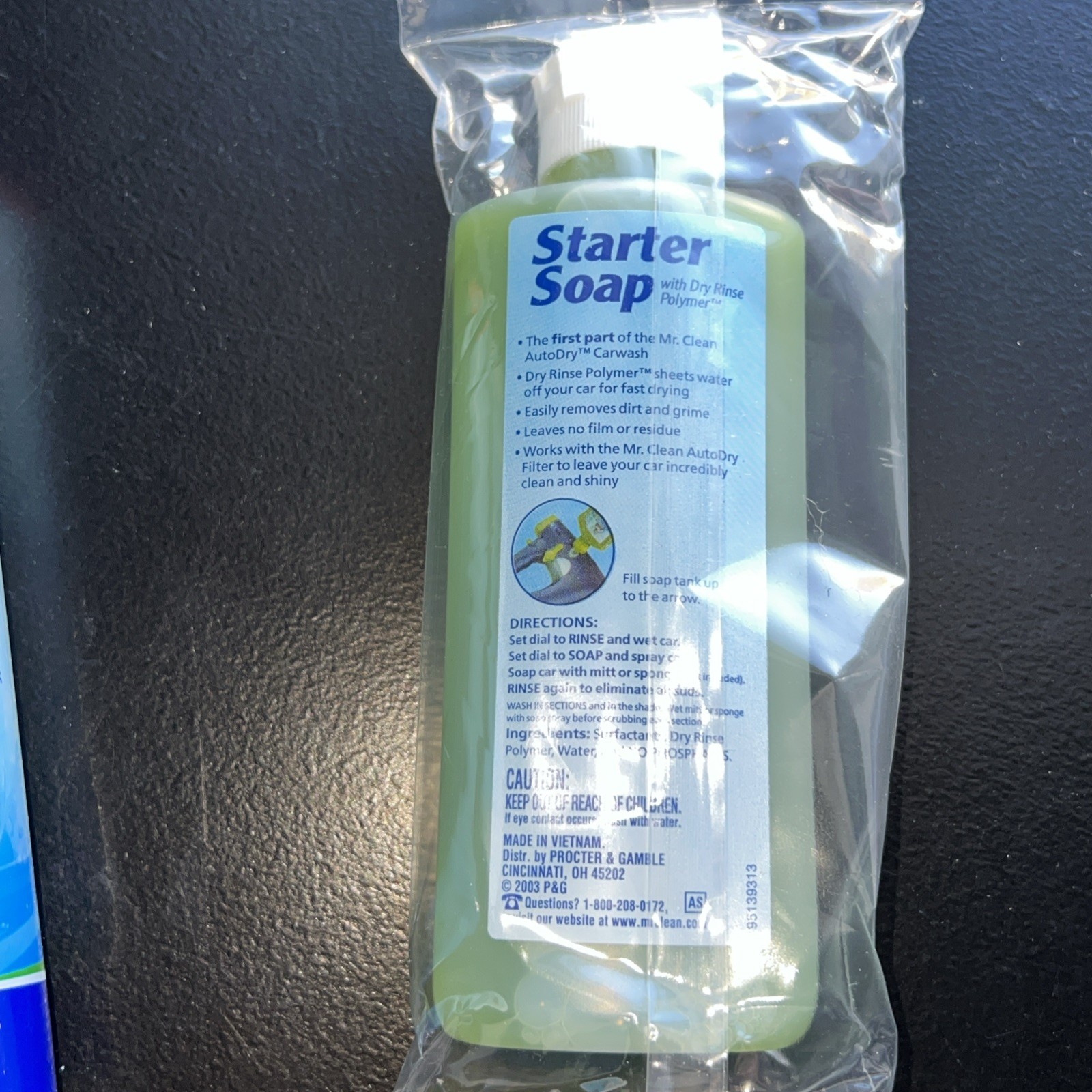 Mr Clean AutoDry Car Wash Starter Filter 3 Uses and Starter Soap 6.7 oz Sealed