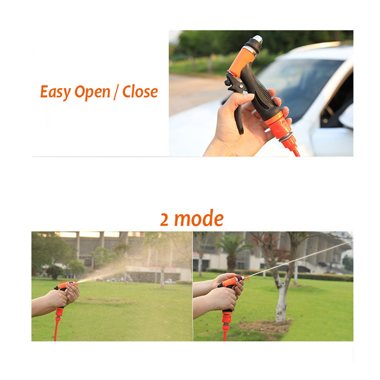High Pressure Car Washing Machine Kit 12V Electric Pump + Wash Sprayer 2 Modes +