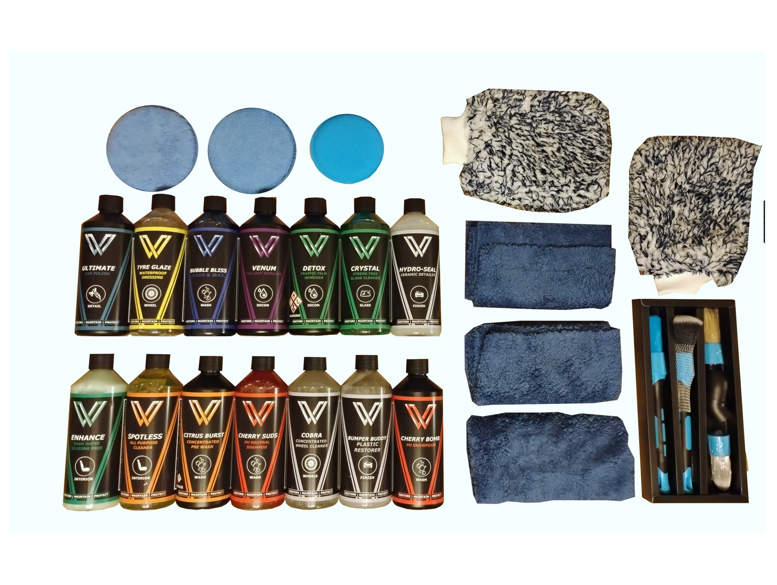 Full Monty | Car Detailing Kit | 25 Item Set