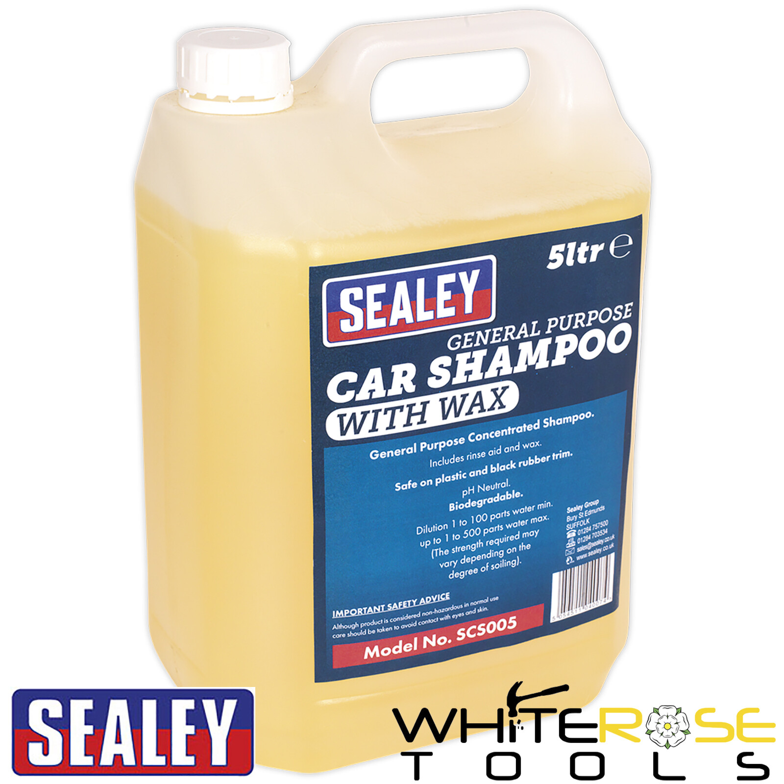 Sealey Car Shampoo with Wax 5L