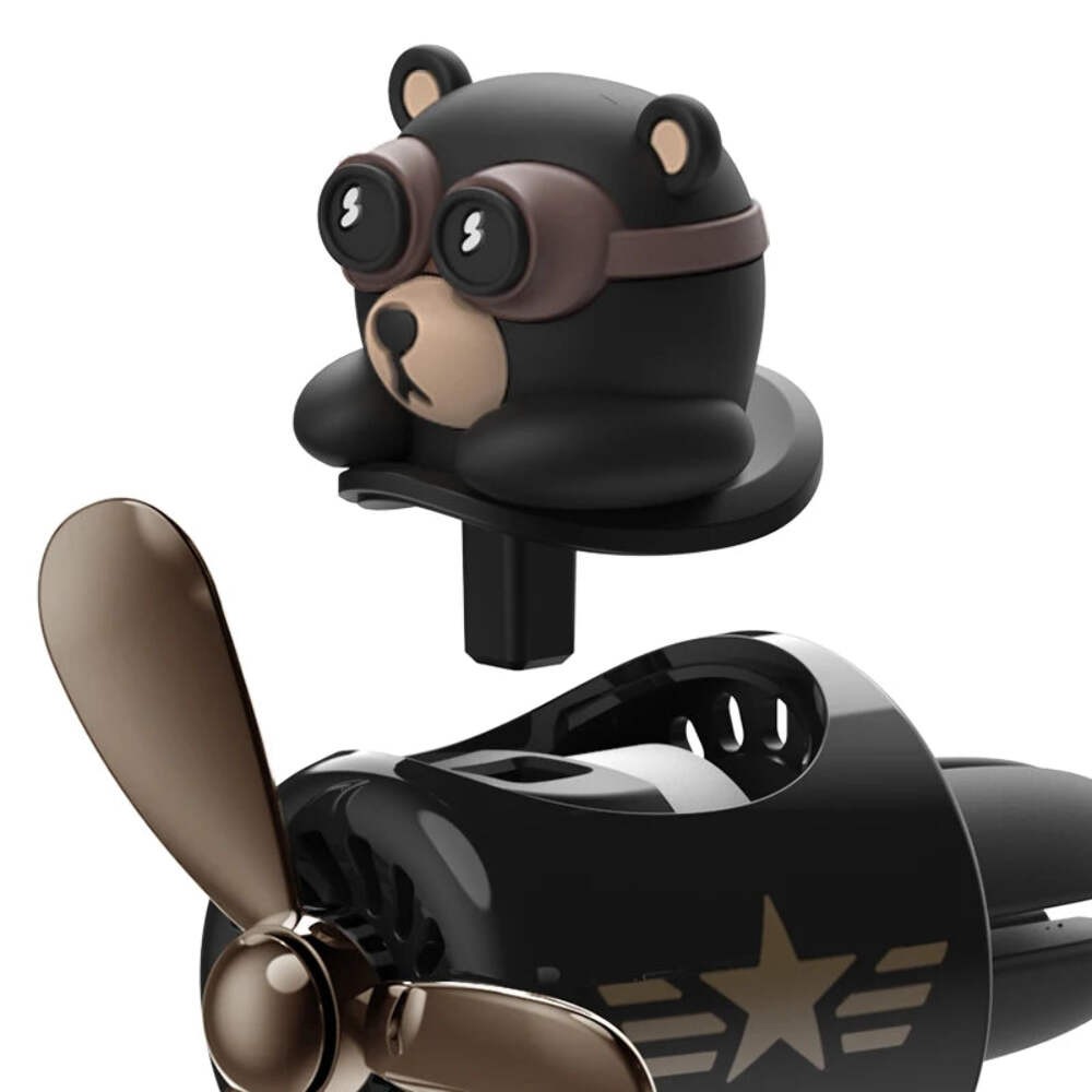 Odorless DIY perfume ornament airplane pilot bear car air freshener decoration