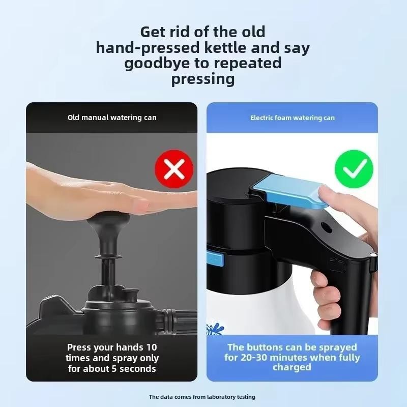 Electric Car Wash Foam Spray Pot Household Hand-held Car Wash Spray Gardening Ai