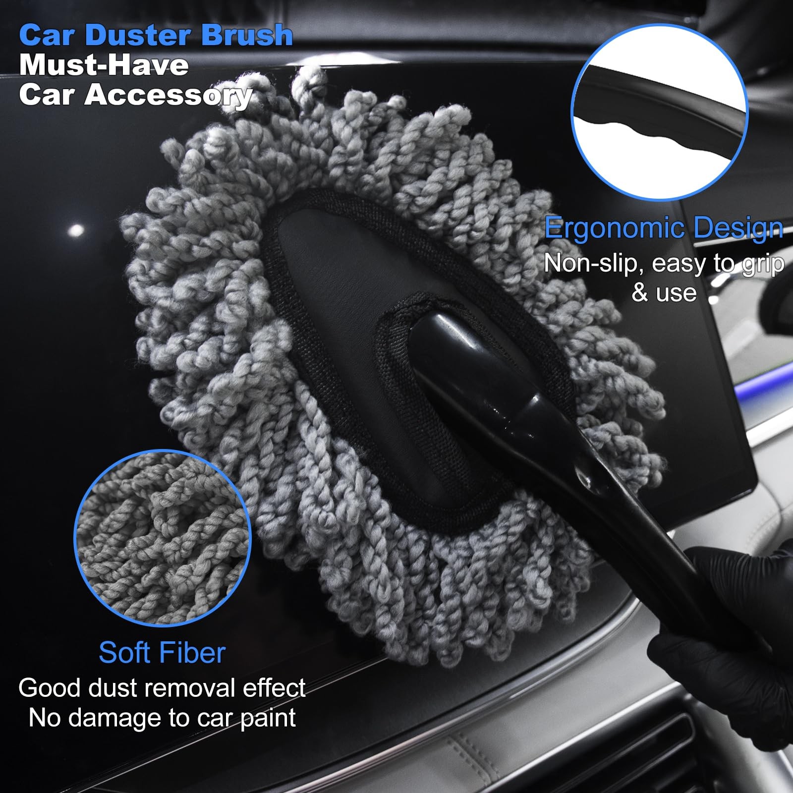10PCS Car Detailing Cleaning Kit Interior Cleaner, Car Detailing Brushes, Car…