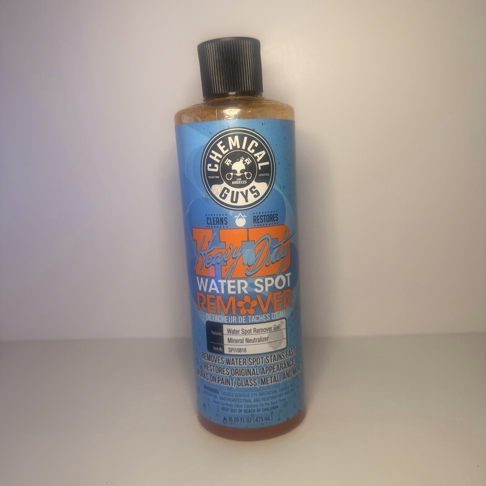 Chemical Guys Water Spot Remover 16 Oz Opened, Used Once Stored In A Bin 50% Off