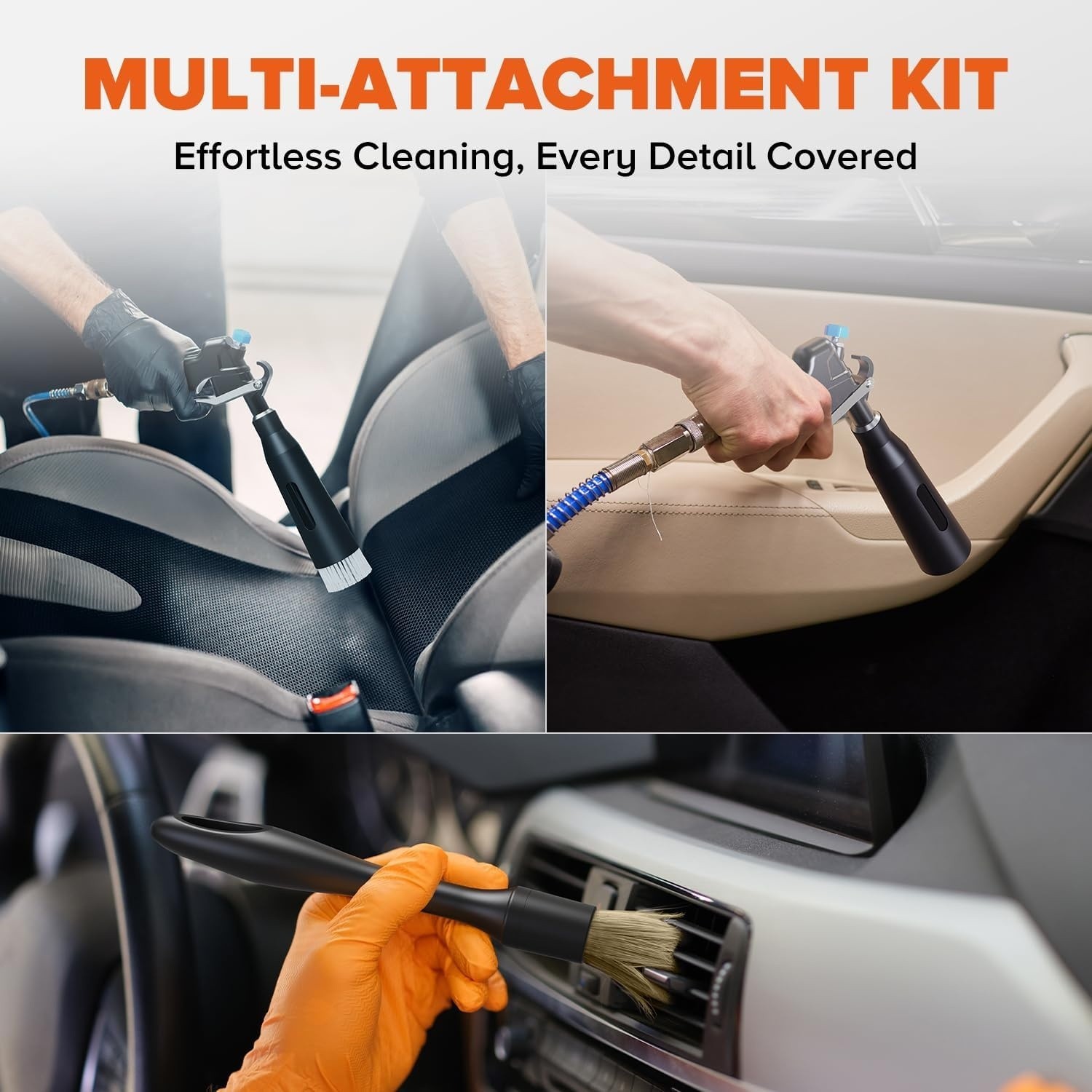 Tornado Detailing Car Cleaning Gun With 2 Nozzles Interiors & Exteriors Cleaning