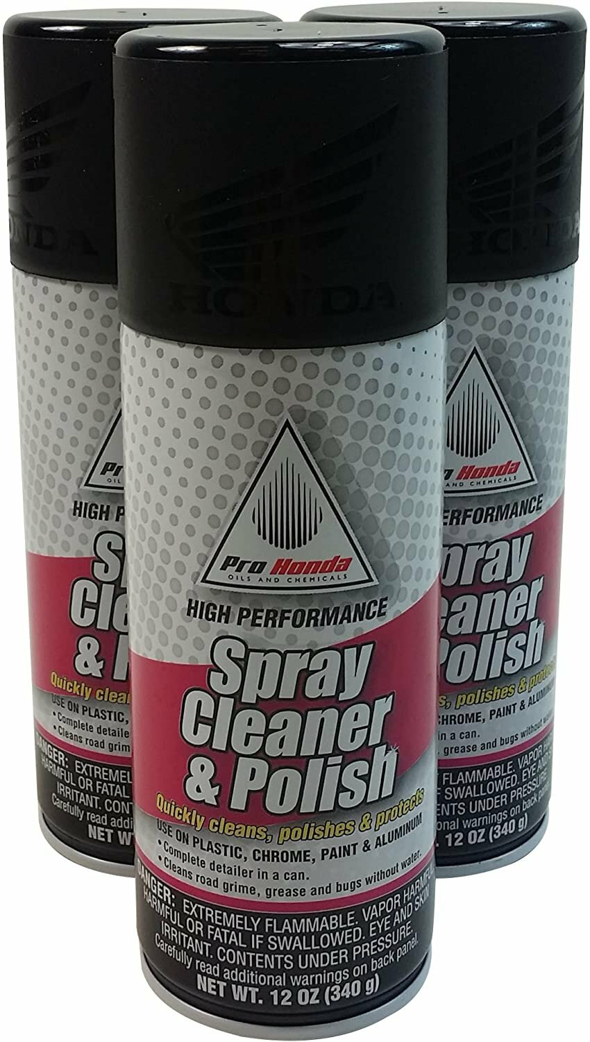 Honda 08732-SCP00x3 Spray Cleaner and Polish, 12 oz, 3 Cans