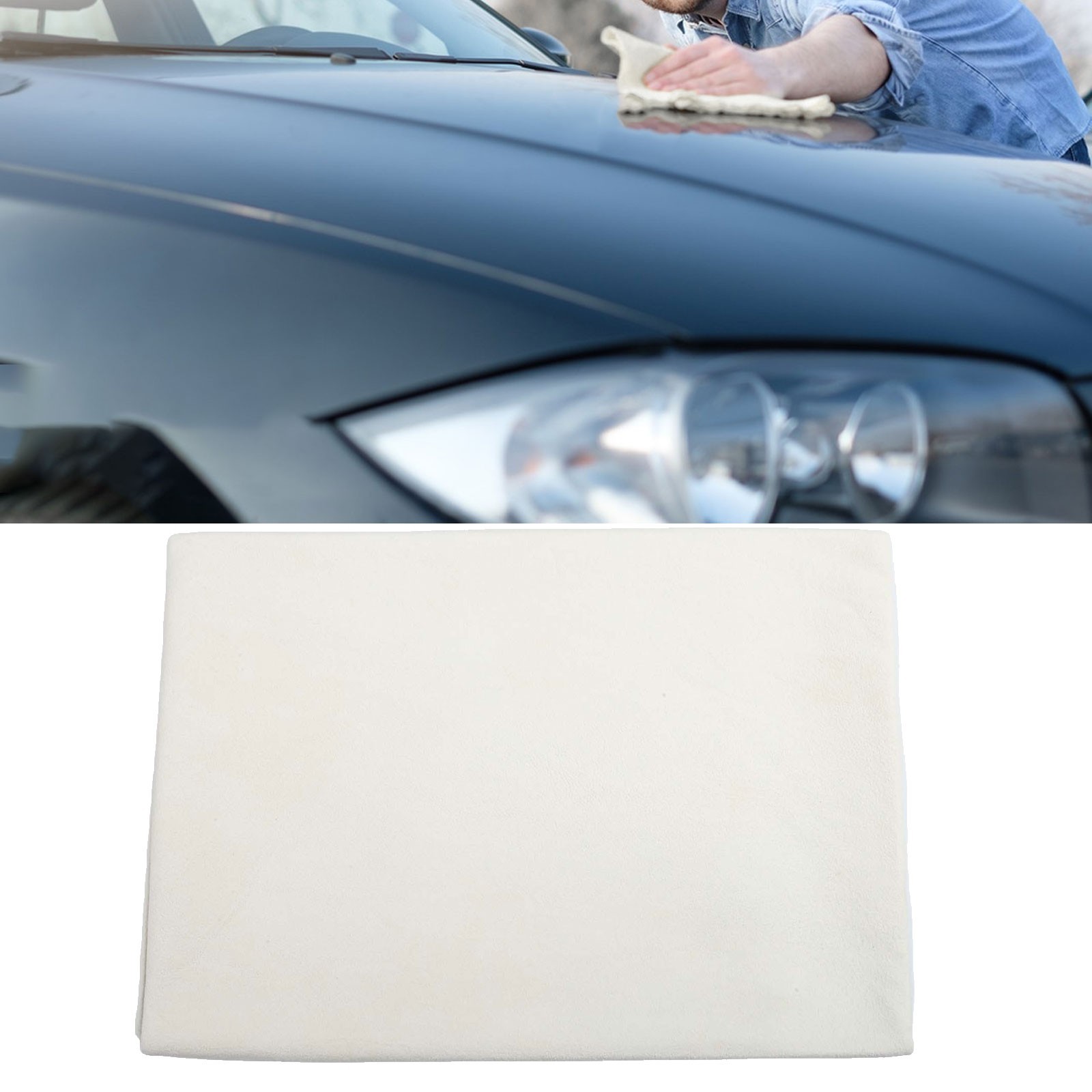 70*40cm Natural Chamois Car Screen Cleaning Cloth Washing Absorbent Towel New