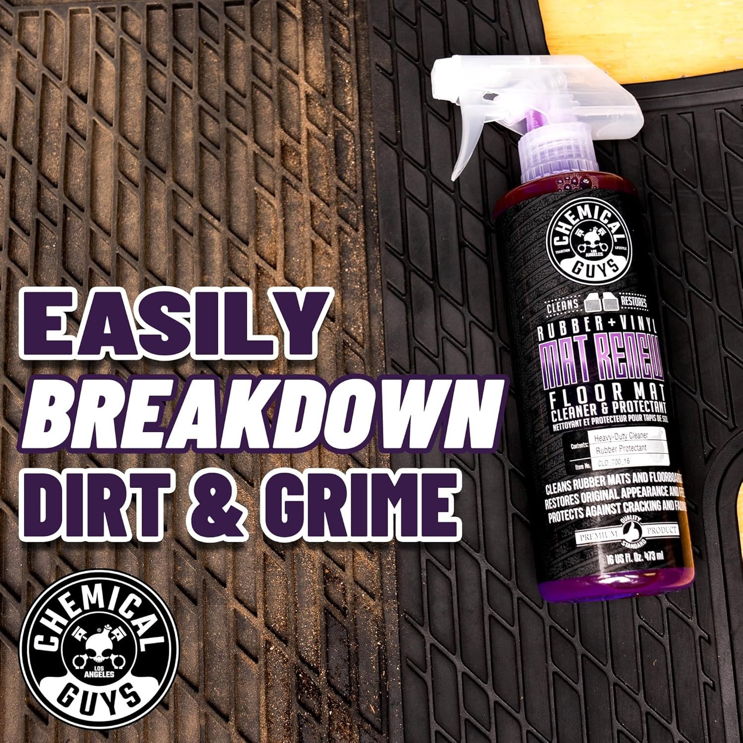 Chemical Guys Floor Mat Cleaning Kit HOL70016 Drill Brush Towels