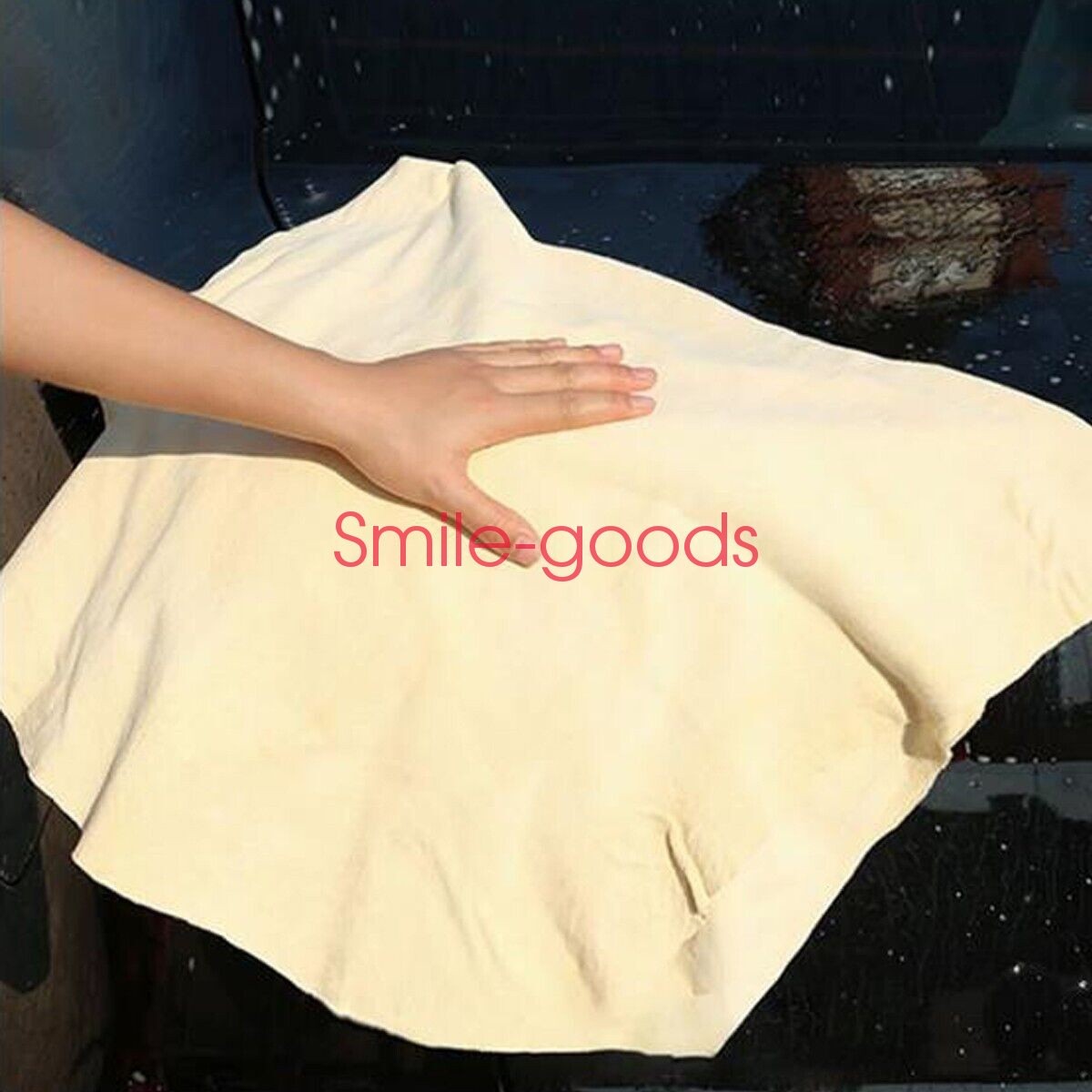 Large Natural Chamois Leather Car Cleaning Cloth Washing Absorbent Drying Towel
