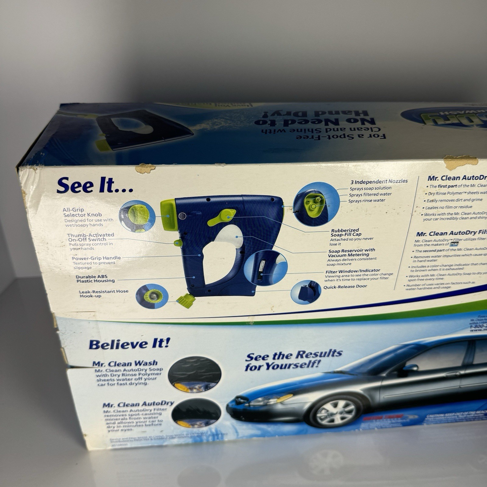 Mr Clean Auto Dry Car Wash Spray System w/ Soap Starter Filter Touchless Kit NOS
