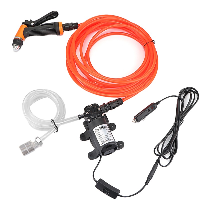 12V 80PSI Washdown Wash Pump Kit Electric DIY Car Washer Cleaner Sprayer Tool