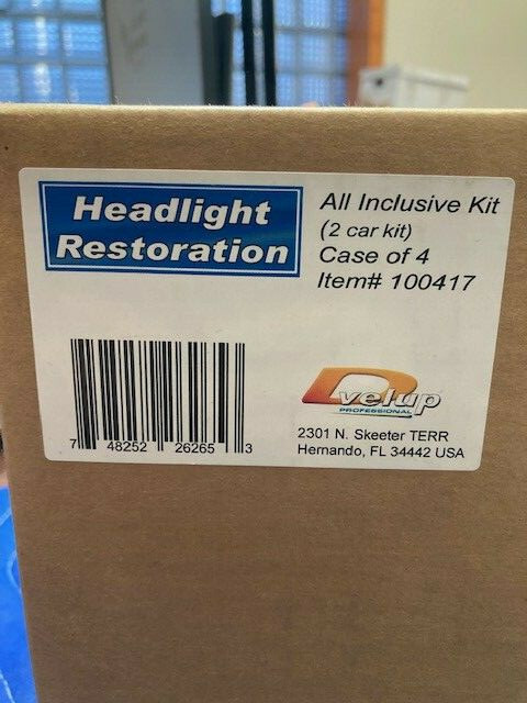 Dvelup Headlight Restoration All Inclusive Kit #100417 — 4PCS. for 2 CARS (FR)