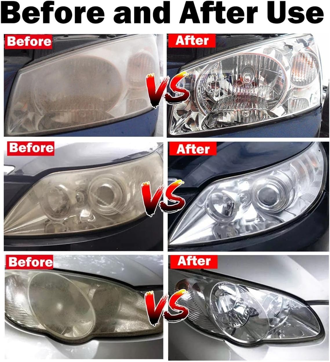 Car Headlight Restoration Kit, Auto Lens Kit