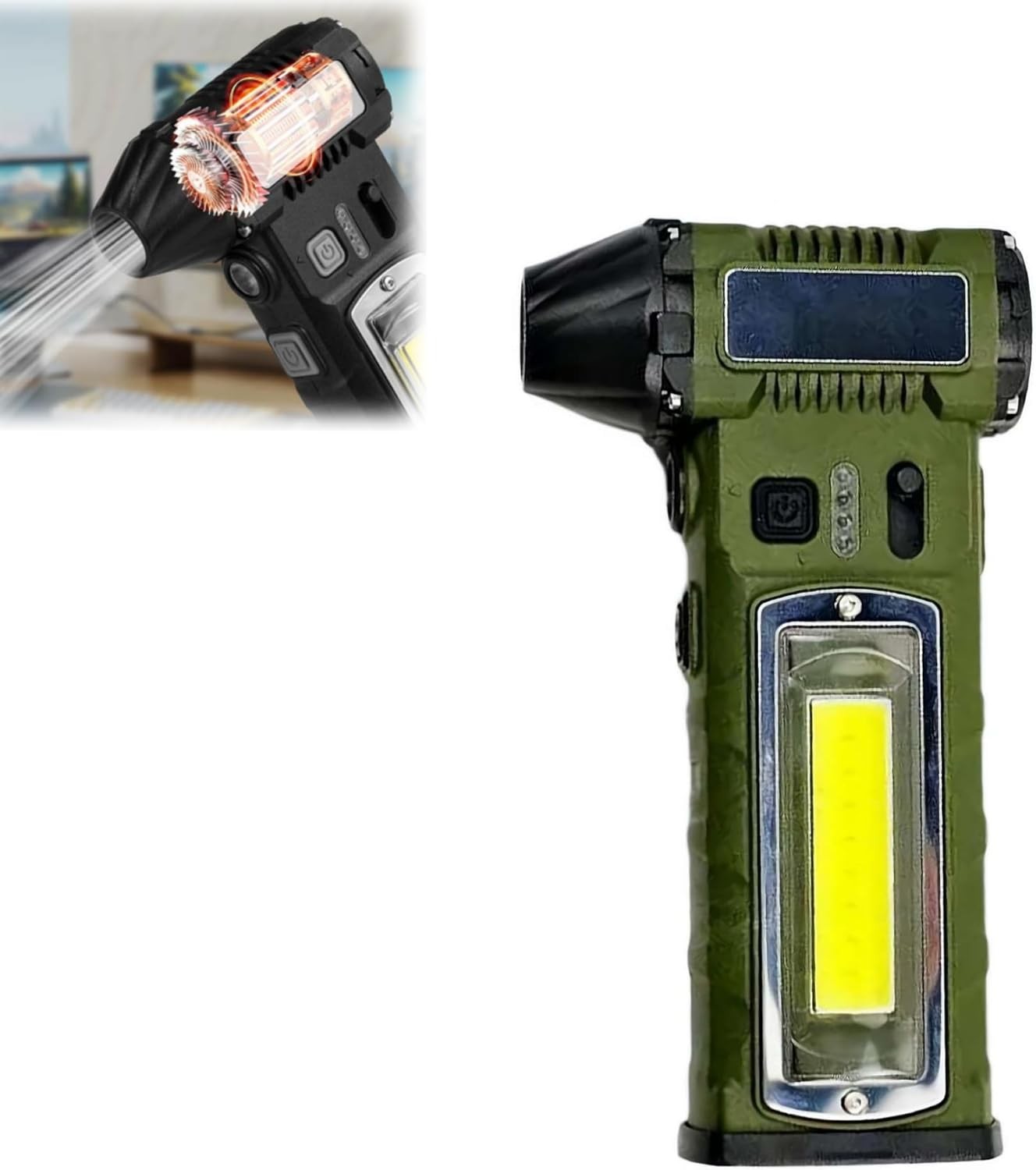 280000RPM Portable Electric Compressed Air Duster Cordless with LED Display 150W