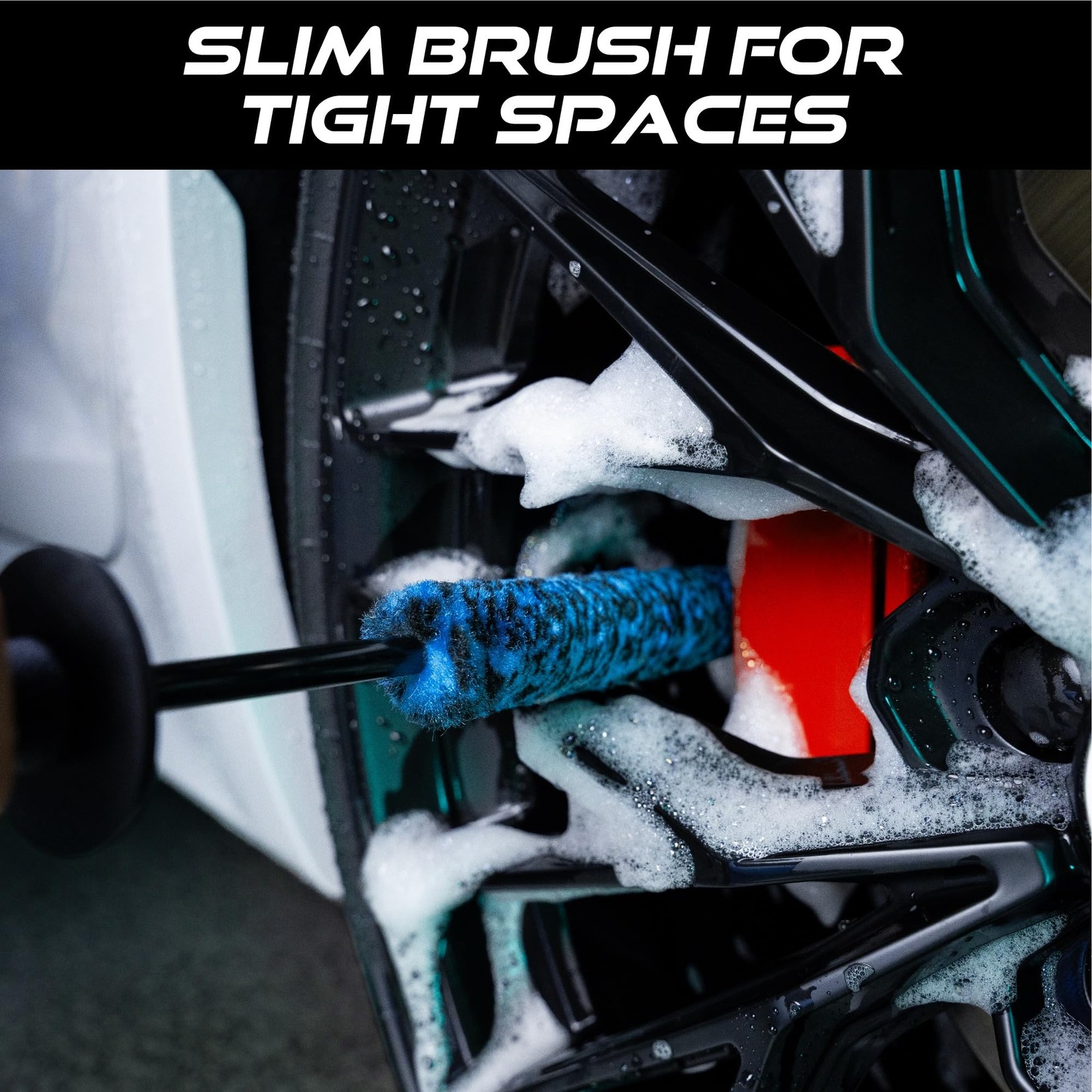 VIKING Wheel Barrel Brush Set, Cleaning for Wheels and 16 inches, Teal