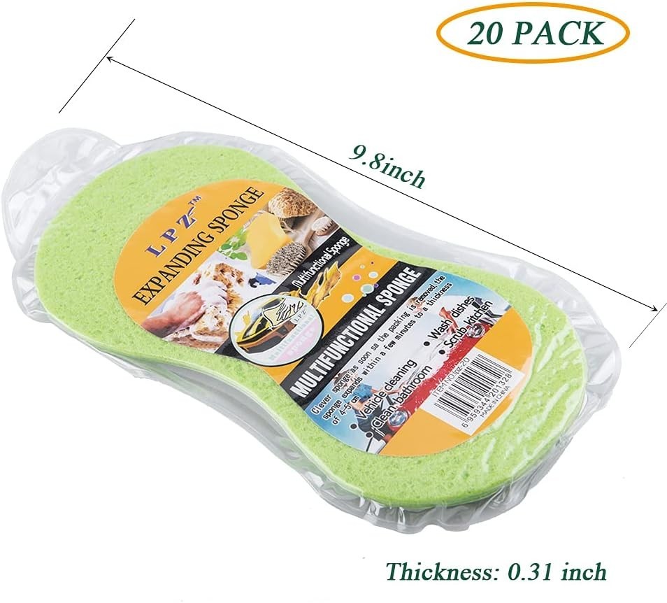 20 Pack Multi-Functional Car Wash Sponges for Vehicle and Household Cleaning …