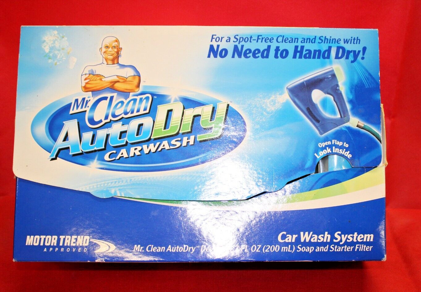 NEW Mr. Clean Auto Dry Car Wash Spray System w/ Soap, Starter Filter .
