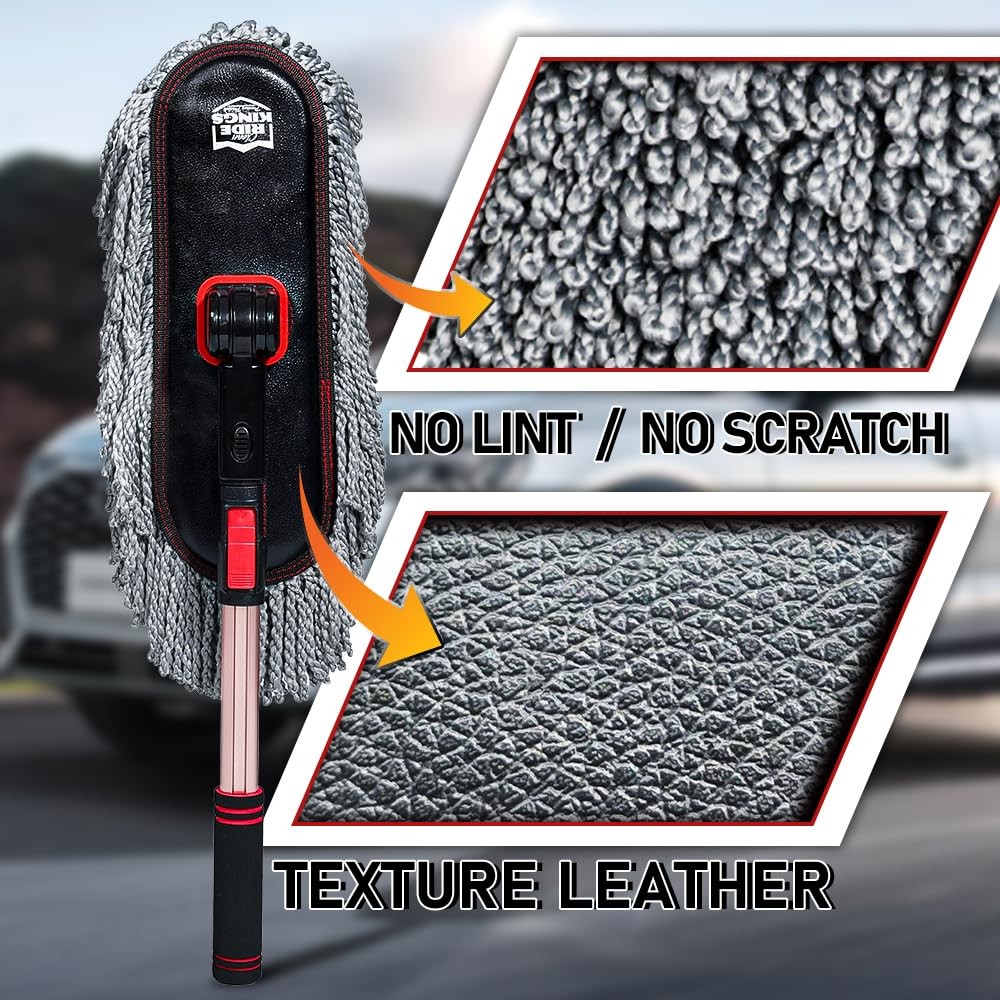 Ride Kings Car Duster Exterior Scratch Free – Microfiber Extra Large, Grey6