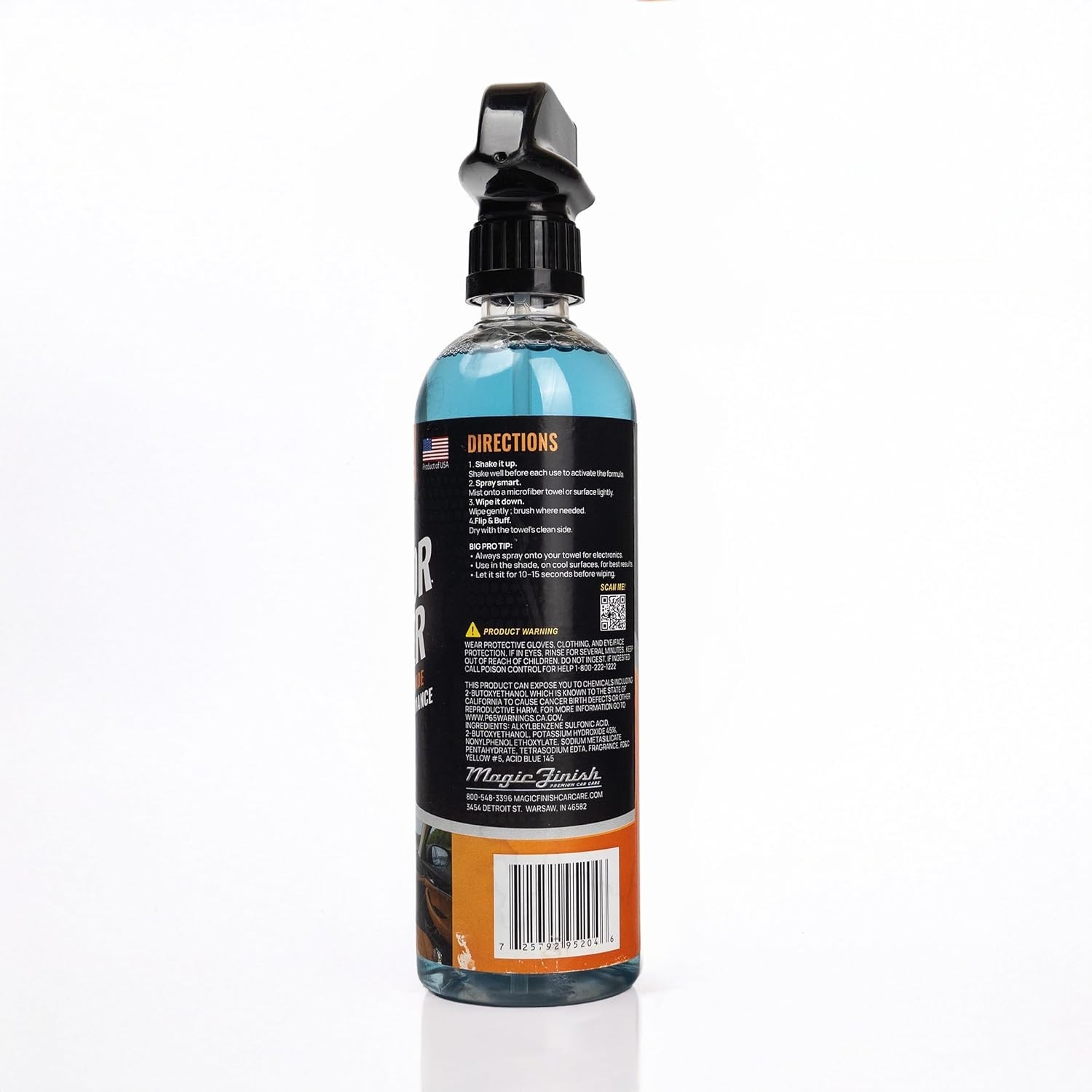 16 fl oz All-in-One Car Cleaner Spray – Non-Greasy Natural Finish for Interiors