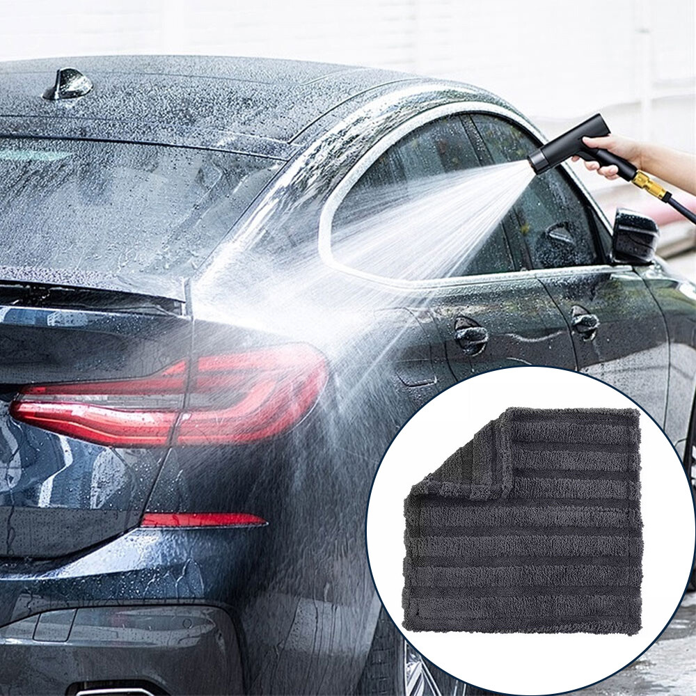 1200GSM Plush Thick Microfiber Towel Cleaning Cloth Car Wash Drying Detailing