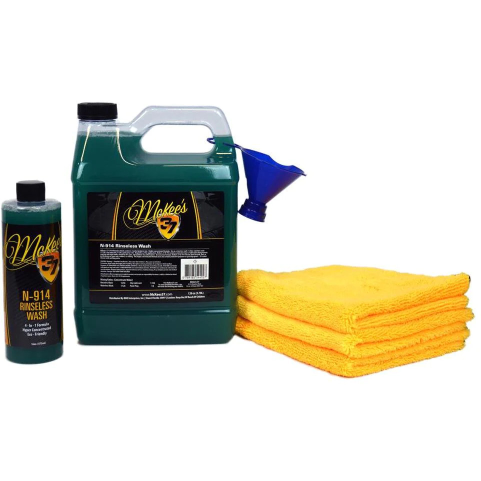 McKee’s 37 N-914 Rinseless Wash 160 oz. Refill Kit – car auto wash no rinse