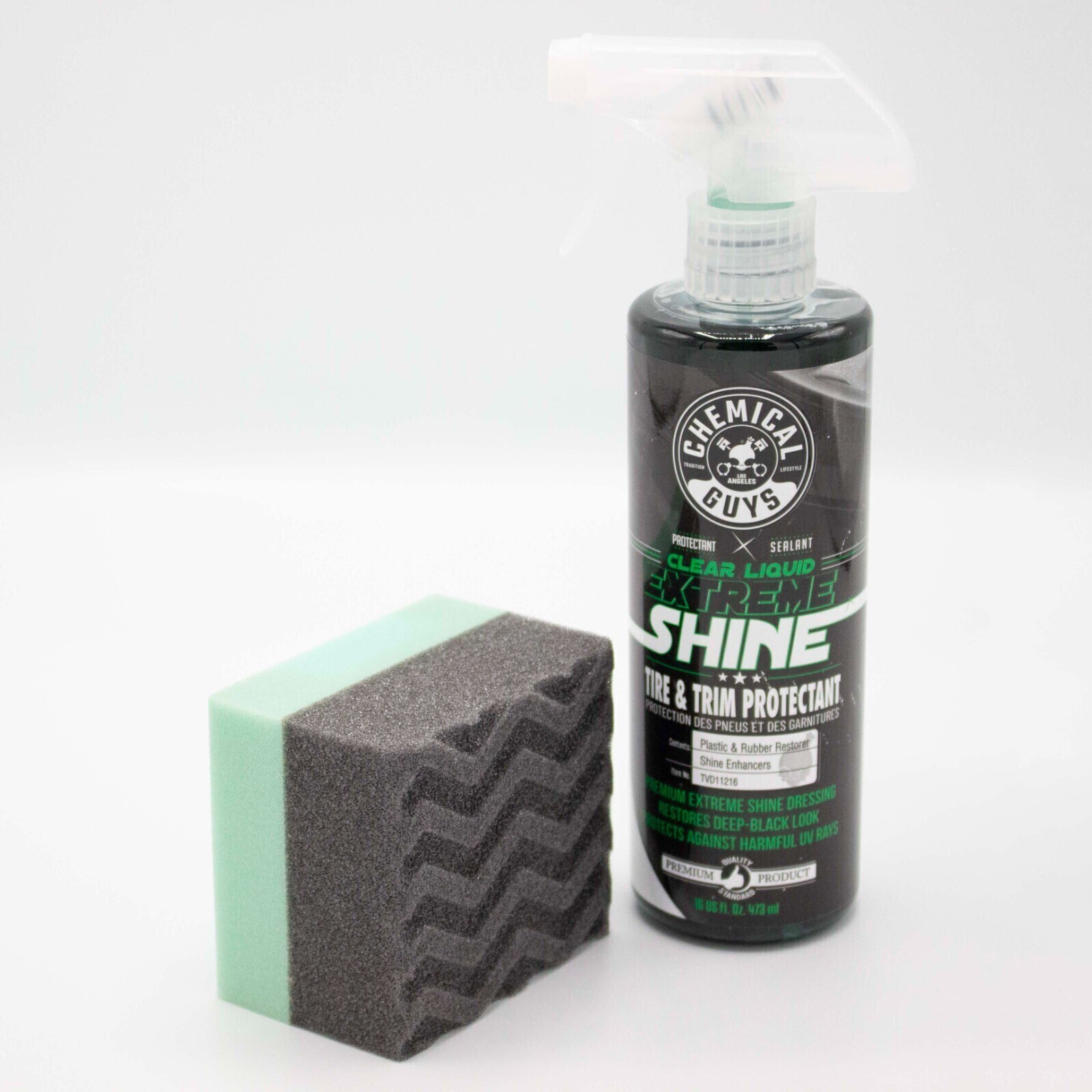Chemical Guys Clear Liquid Extreme & Durafoam Tire Applicator Bundle / Kit
