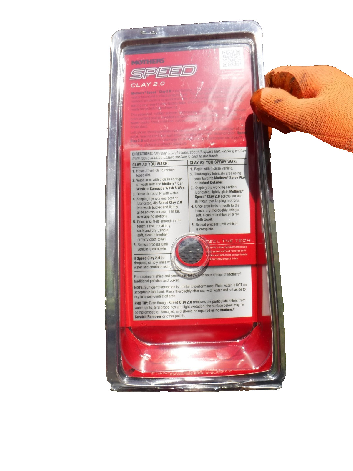 NIP MOTHERS SPEED CLAY 2.0 NEXT GEN PAINT RESTORATION AND SURFACE PREP-REUSABLE