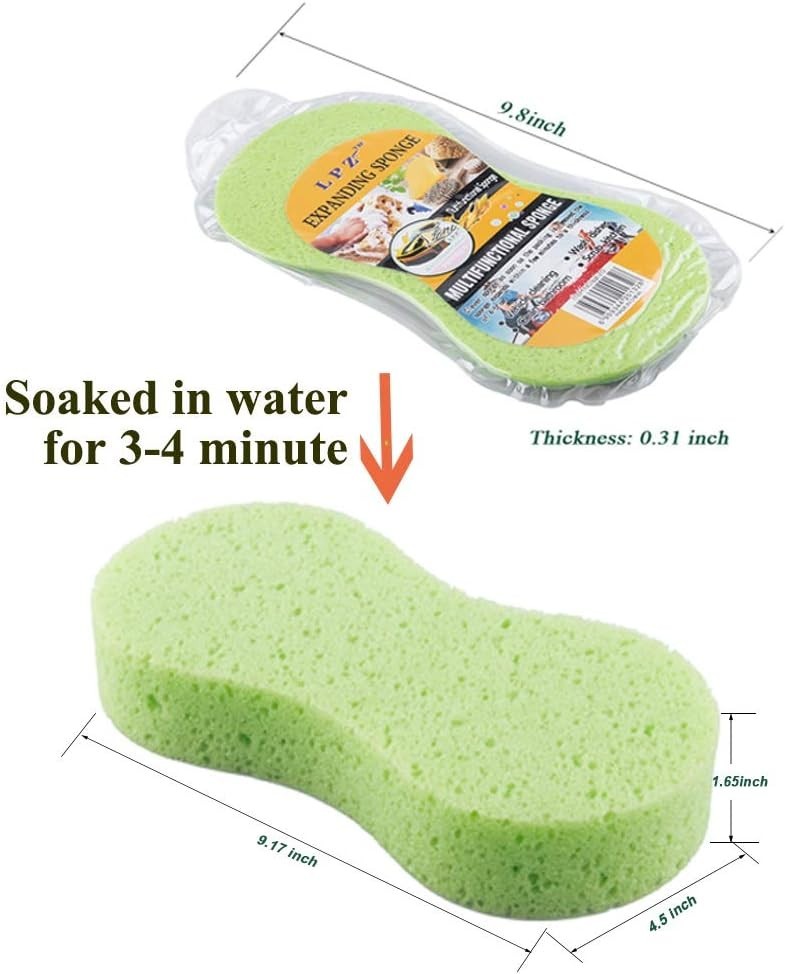 20 Pack Multi-Functional Car Wash Sponges for Vehicle and Household Cleaning …