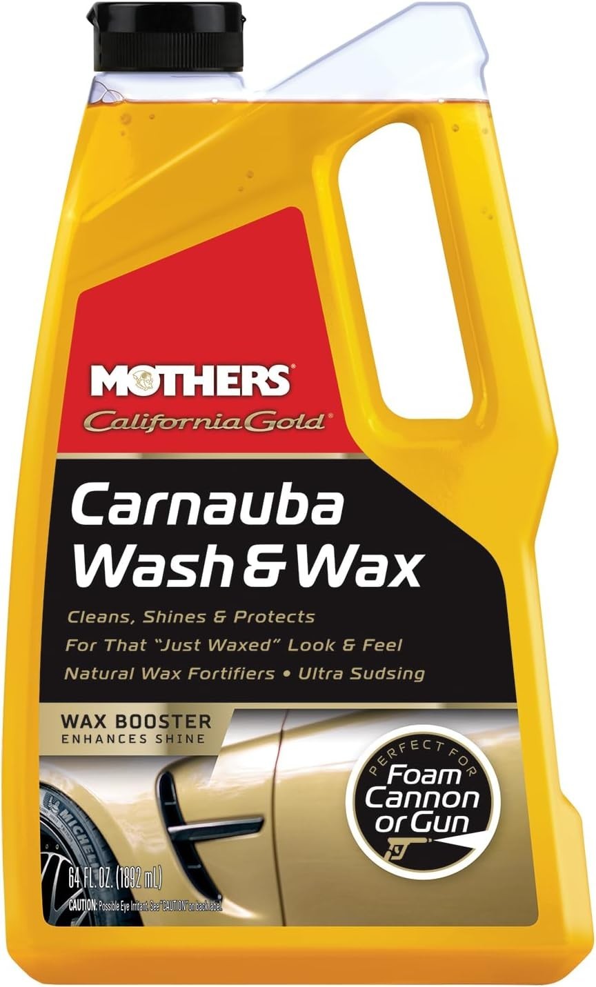 New Wash & Wax Car Shampoo 64 Oz pH Balanced Foaming Cleaner Spot Free Finish