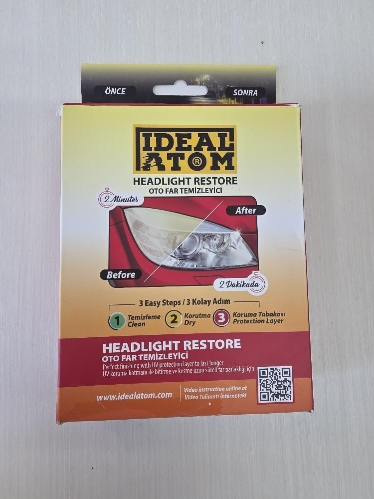 IDEAL ATOM Headlight Restore Kits, renew haedlight Lens, Clear the Fog