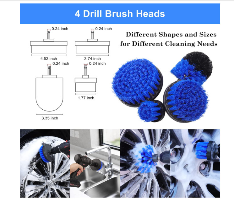 Car Detailing Kit 26 Pcs Auto Interior Exterior Wheel Brushes Car Wash Equipment