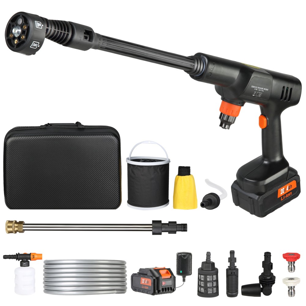 Cordless Pressure Washer, 652-PSI 1.0 GPM Portable Power Cleaner, Handheld