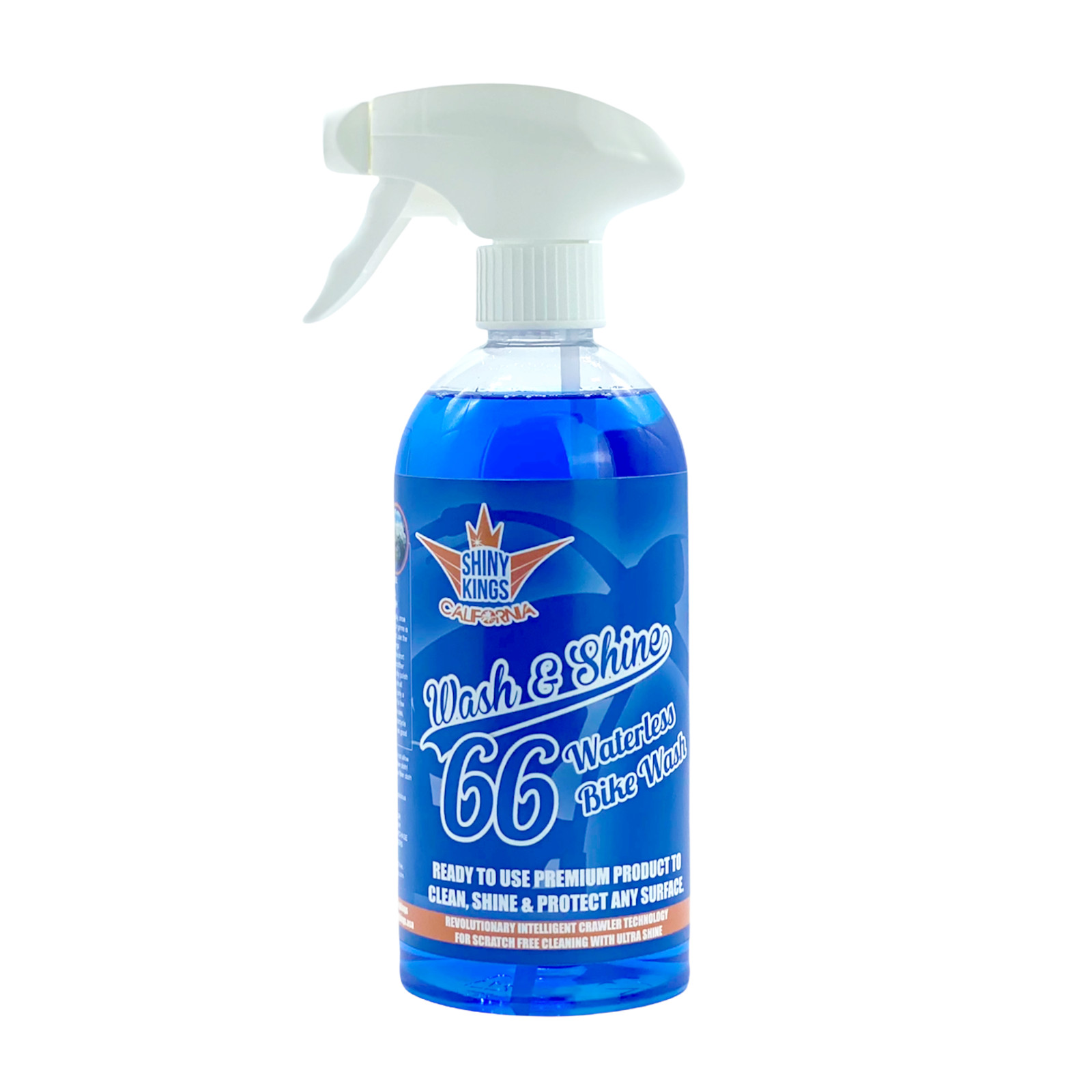 Motorcycle Cleaner Wash&Shine 66 Waterless Motorcycle Wash 16.9 fl.oz Shinykings