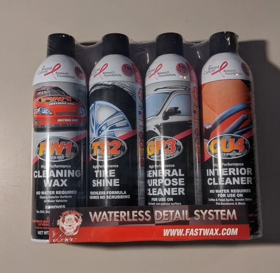 RGS Labs Waterless Detail System FW1 TS2 GP3 CU4 Wax Tire Interior