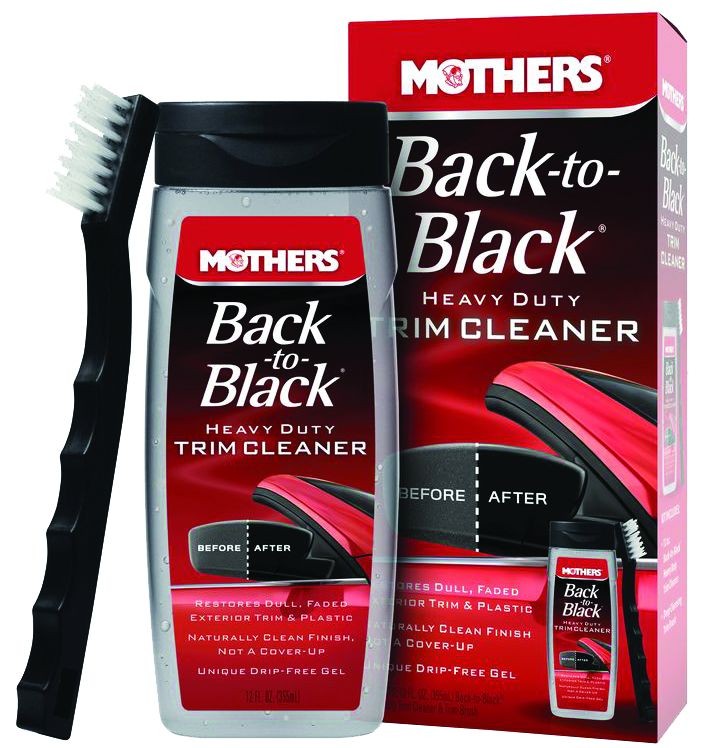 Mothers 06141 Back To Black Heavy Duty Trim Cleaner Kit 12 Fl Oz