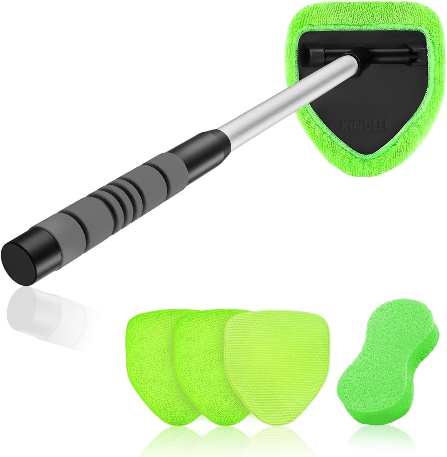 Limpiaparabrisas – Kit de limpieza de ventanas interiores de coche con mango ext