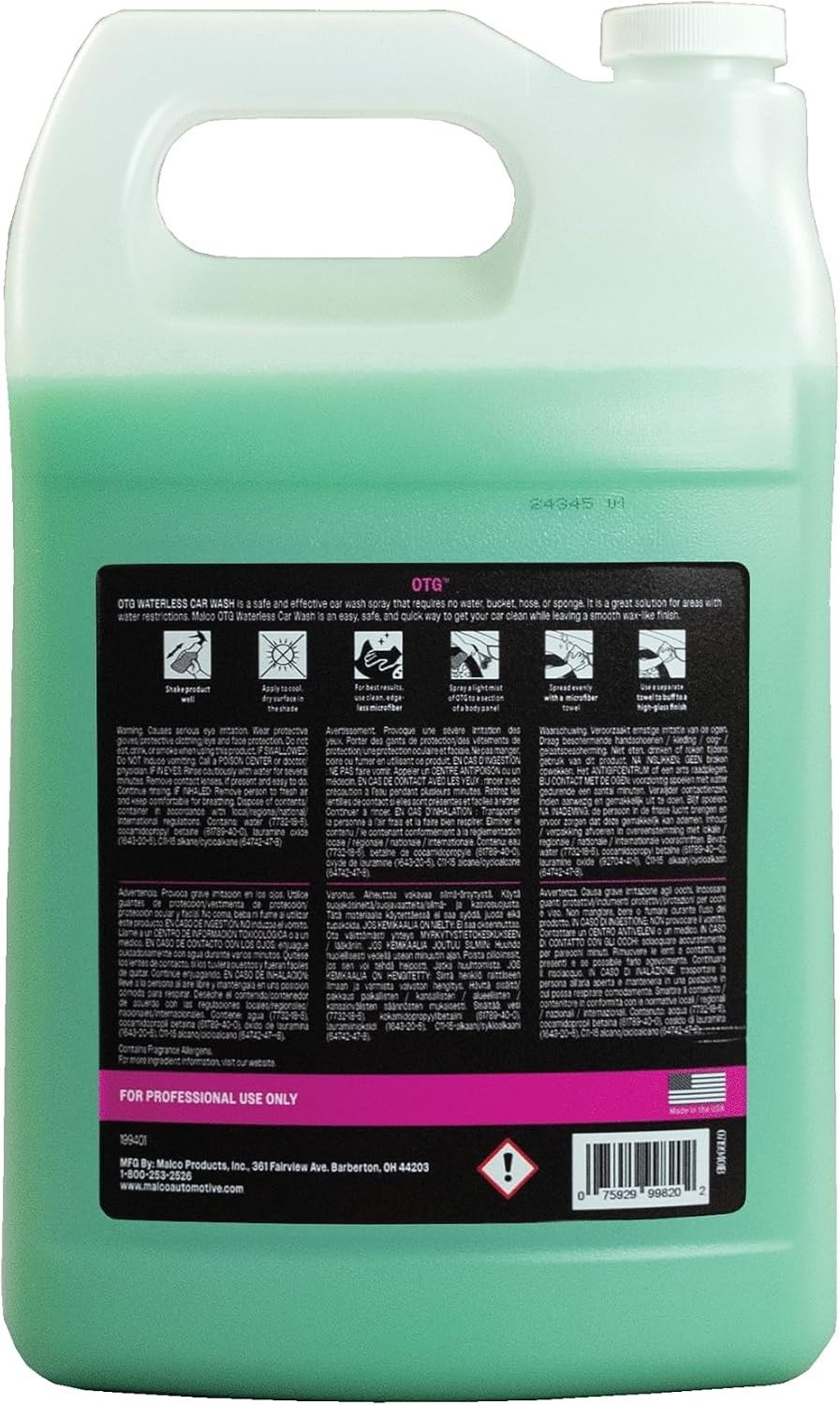 Ultimate 1 Gallon Waterless Car Wash – Protects and Shines Without Water