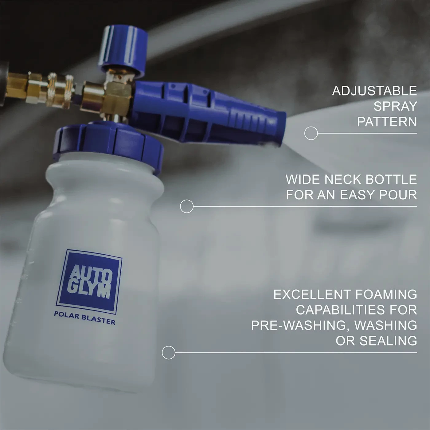 Autoglym Polar Blast 2.5L Car Cleaner & Polar Blaster Foaming Cannon Set