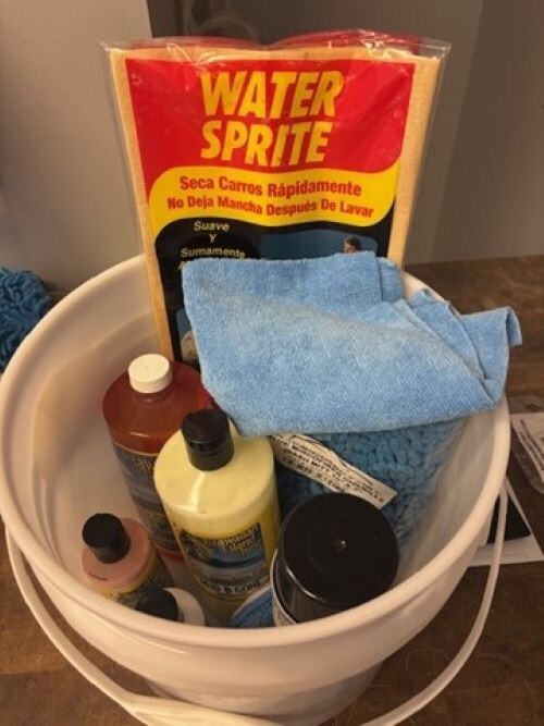 Hawaiian Island Shine Car Detailing Products w/ Blue Microfiber Wash Accessories