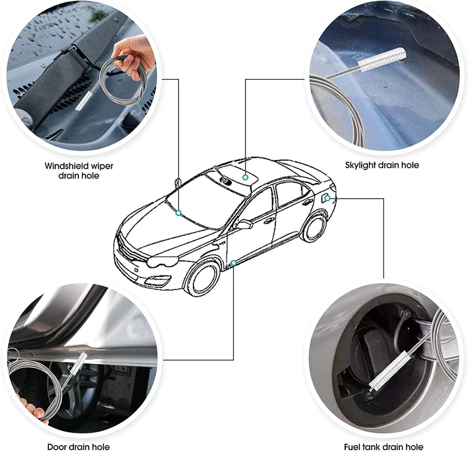 60-Inch Long Wire Brush – Ultimate Cleaning Tool for Cars & Refrigerators