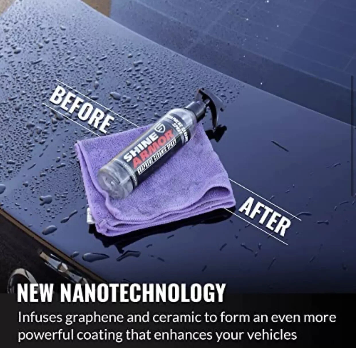 2 X Shine Armour GRAPHENE Ceramic Coating Real USA original branded Product