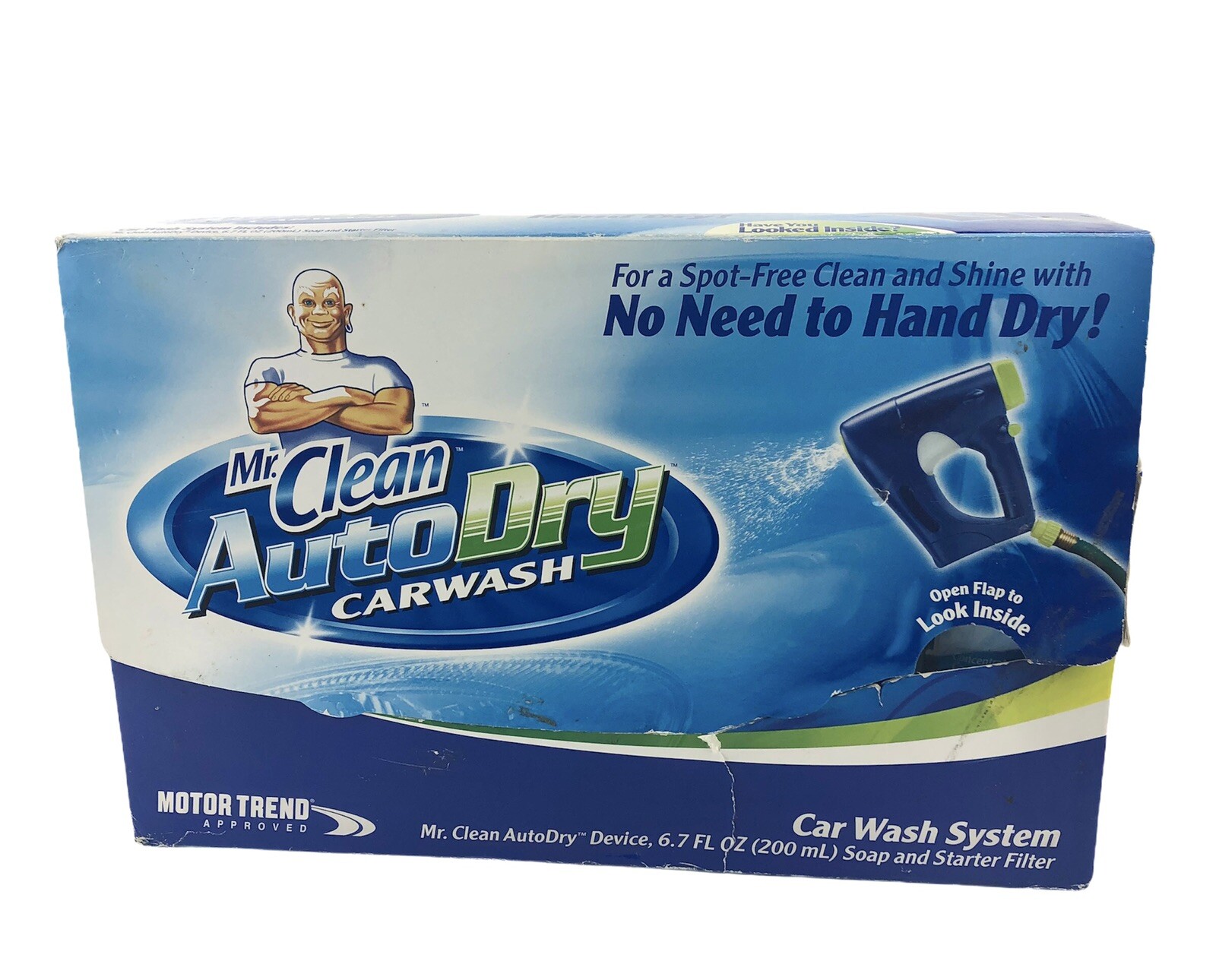 Mr Clean Auto Dry Car Wash System Starter Kit with Soap and Filter OPEN BOX