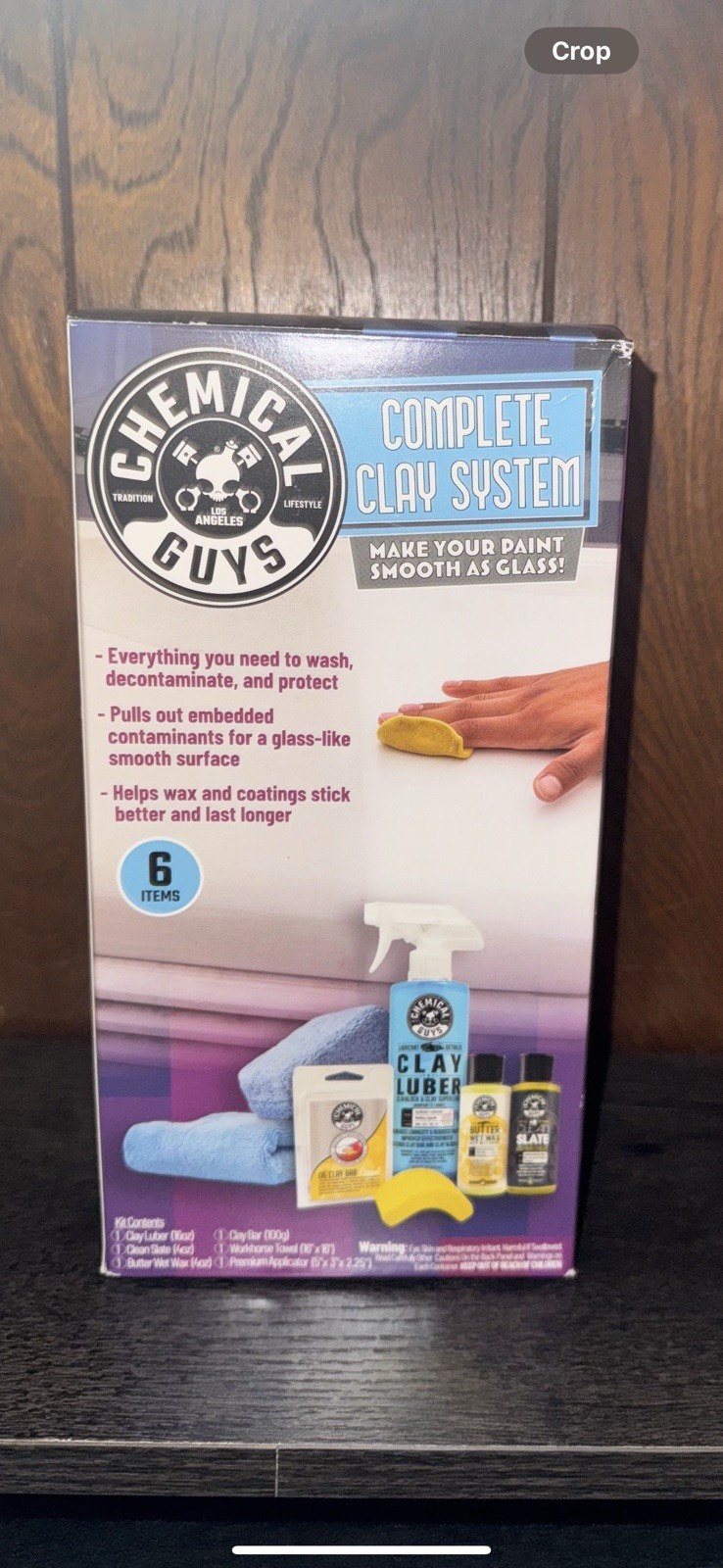 Chemical Guys Auto Detailing Clay Applicator And Wax Detail System Kit
