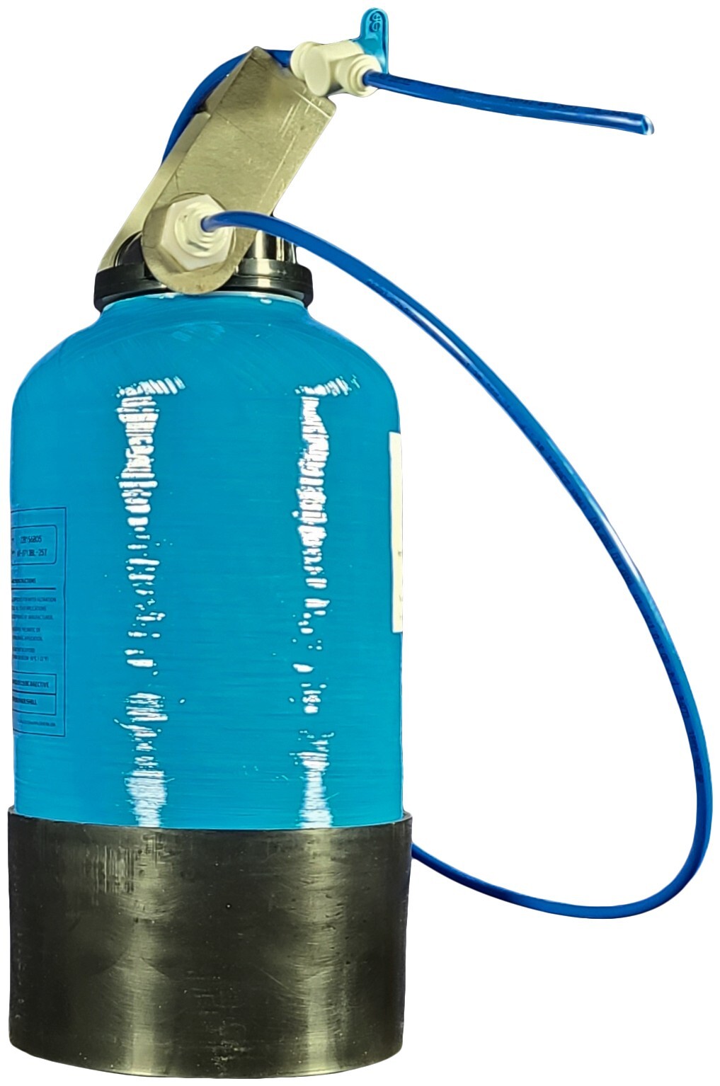 2660 grain Mobile Spotless with tubing and valve providing DI Rinse Water