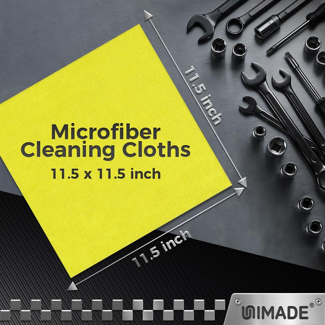 UNIMADE Microfiber Cleaning Cloth, 100PK Commercial Grade 100pk, Multicolor